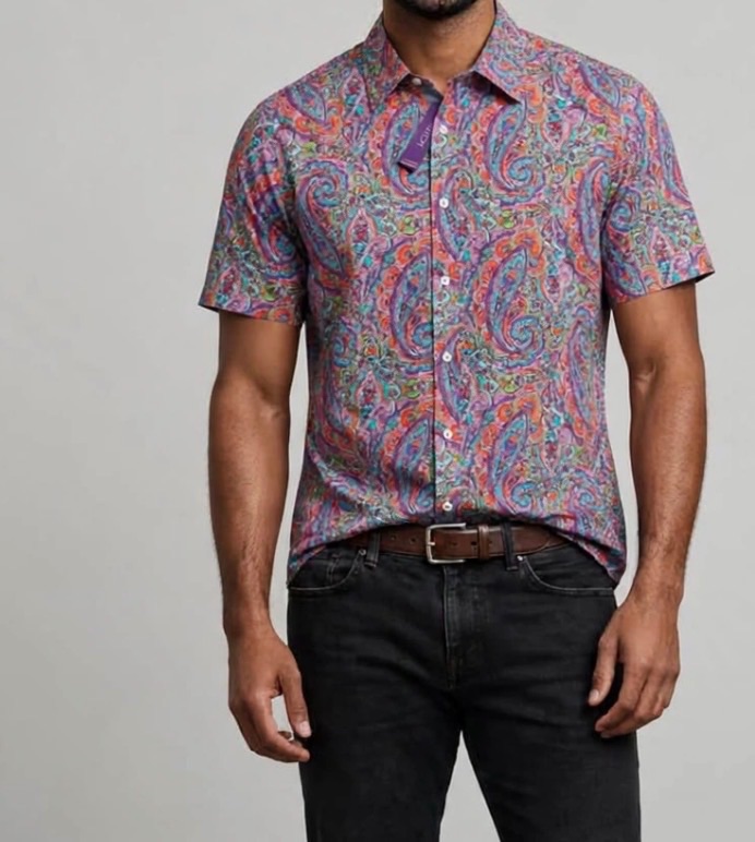 PAISELY POP SHIRT