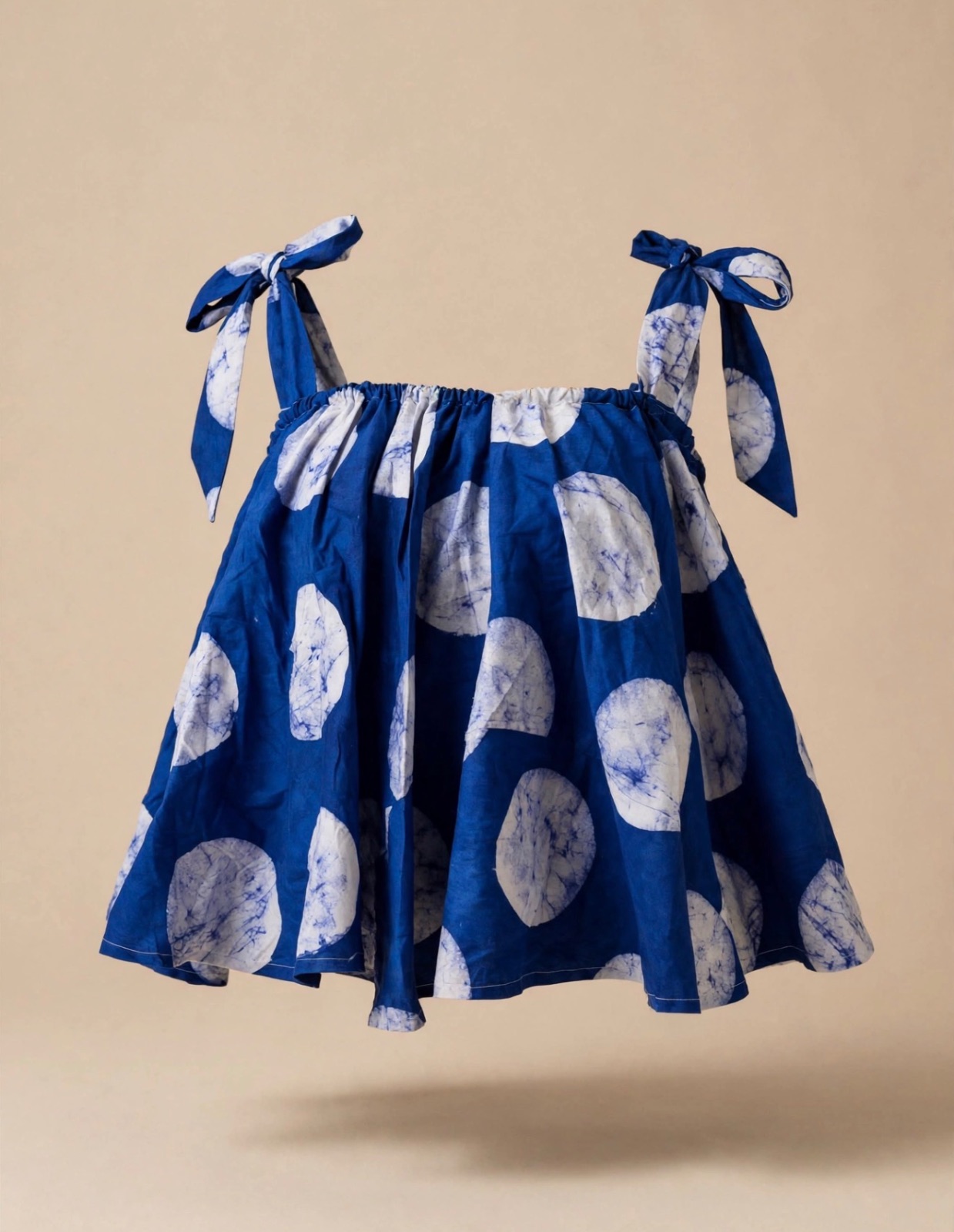 BLUE & WHITE POLKA DOT