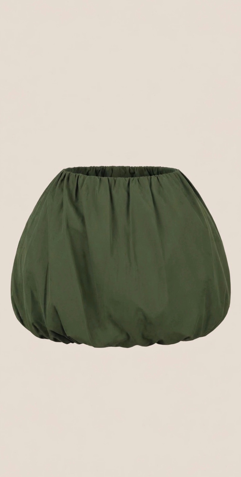 OLIVE GREEN BALLOON SKIRT